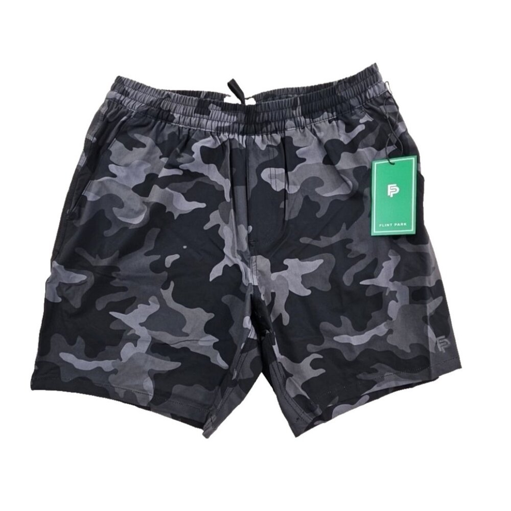 Flint Park Advantage Lined Camo Shorts Men's‎ Medium Athletic 7” Inseam NEW NWT